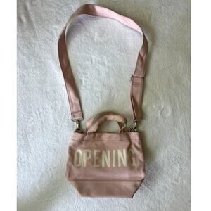 Opening Ceremony Mini Crossbody Bag Pink Canvas Tote